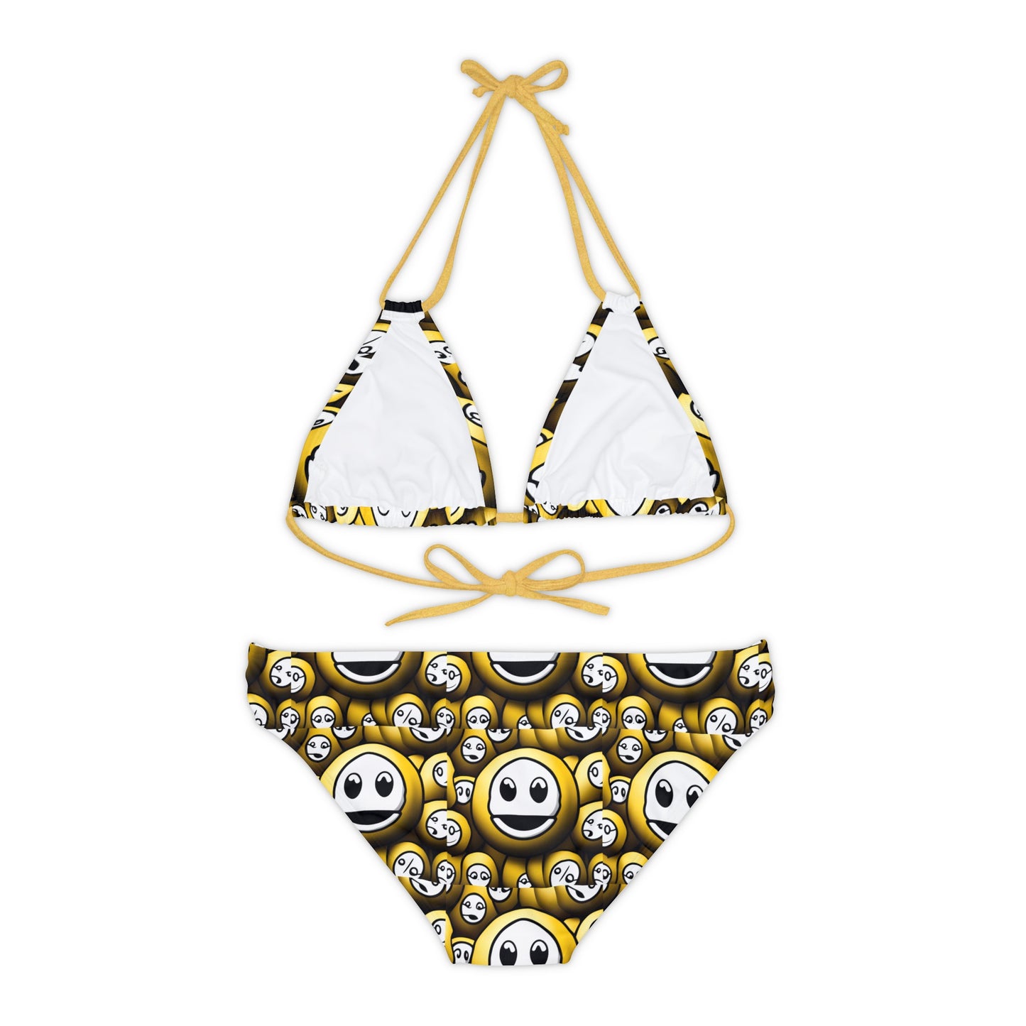 Happy Face Strappy Bikini Set