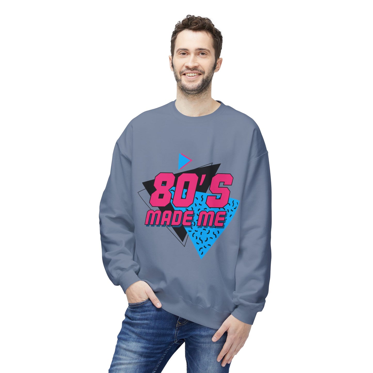 Retro 80's Made Me Crewneck Sweatshirt