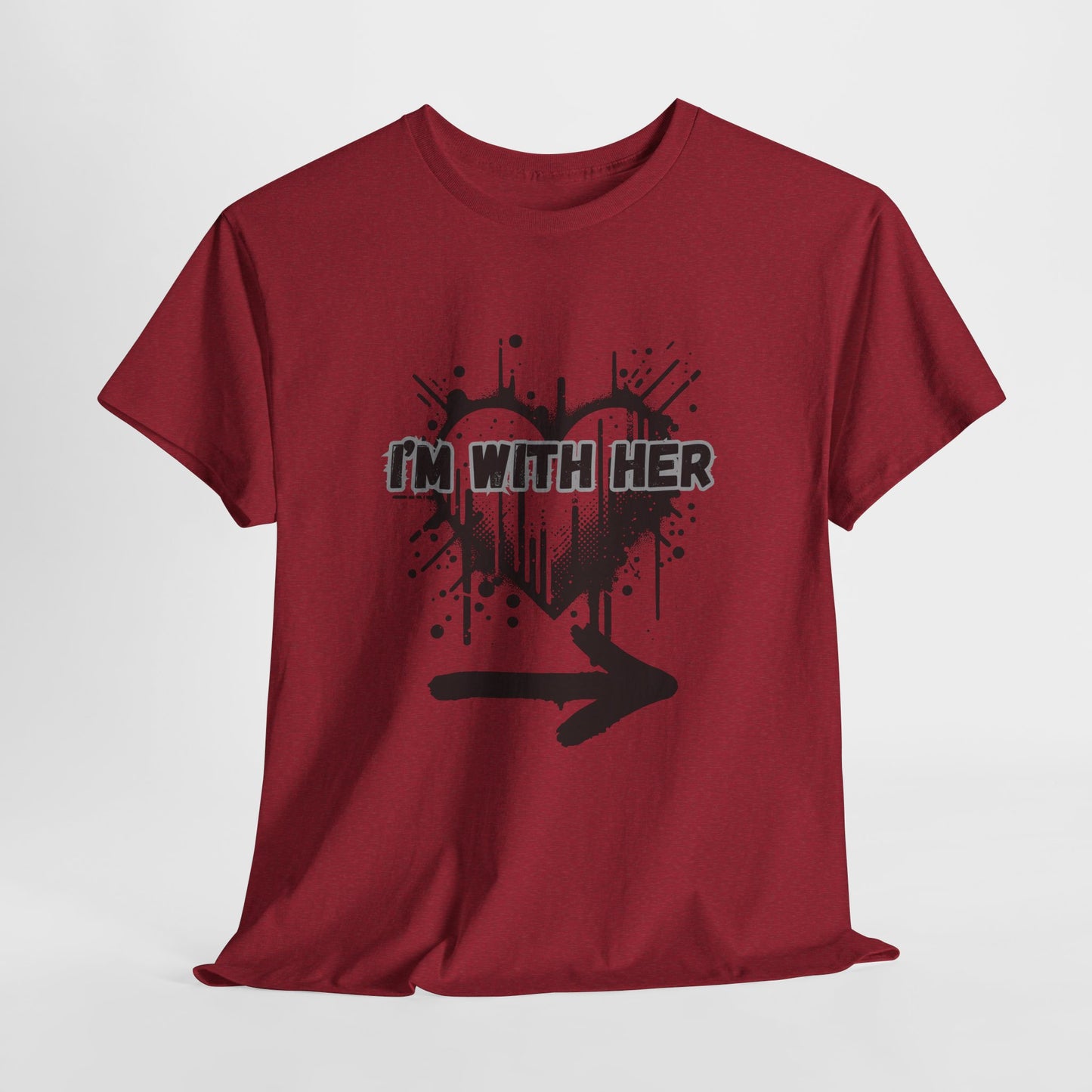 Couples Graphic Tee - "I'm With Her"