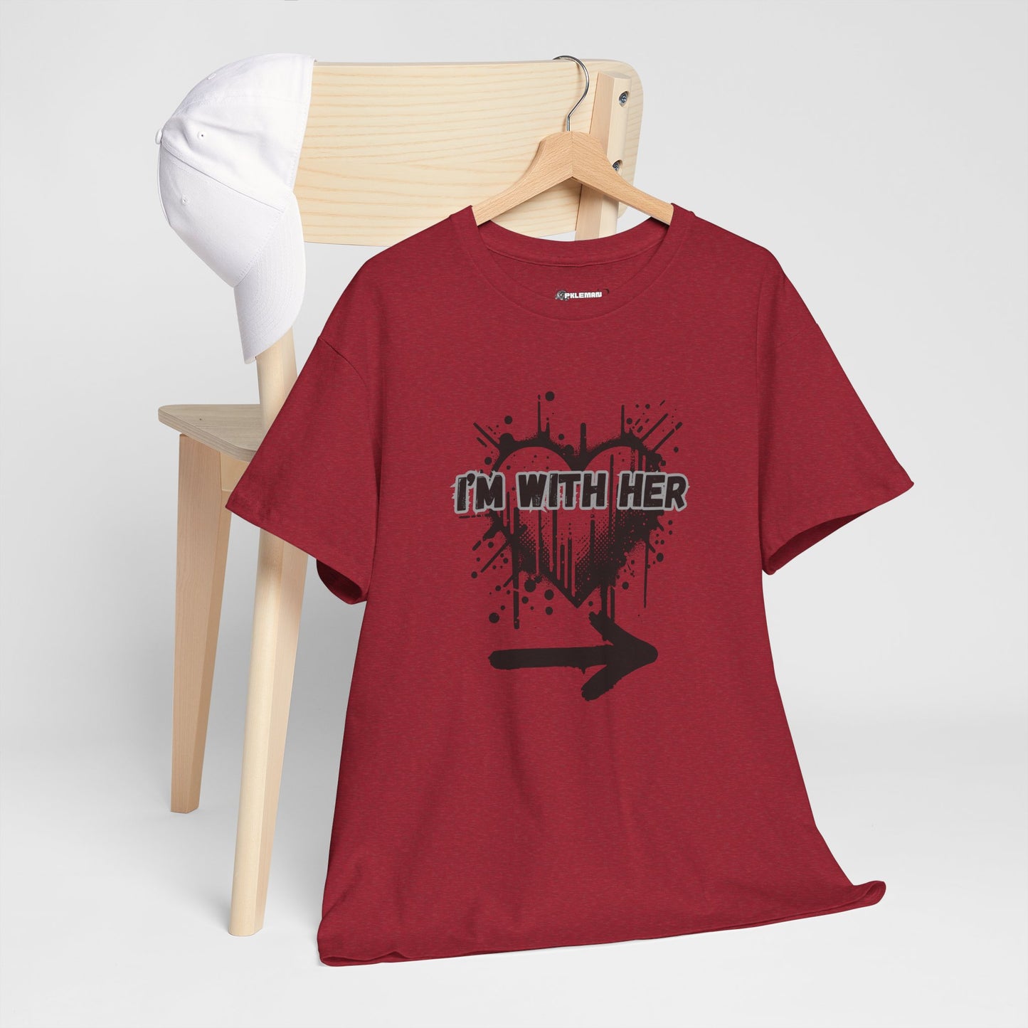 Couples Graphic Tee - "I'm With Her"
