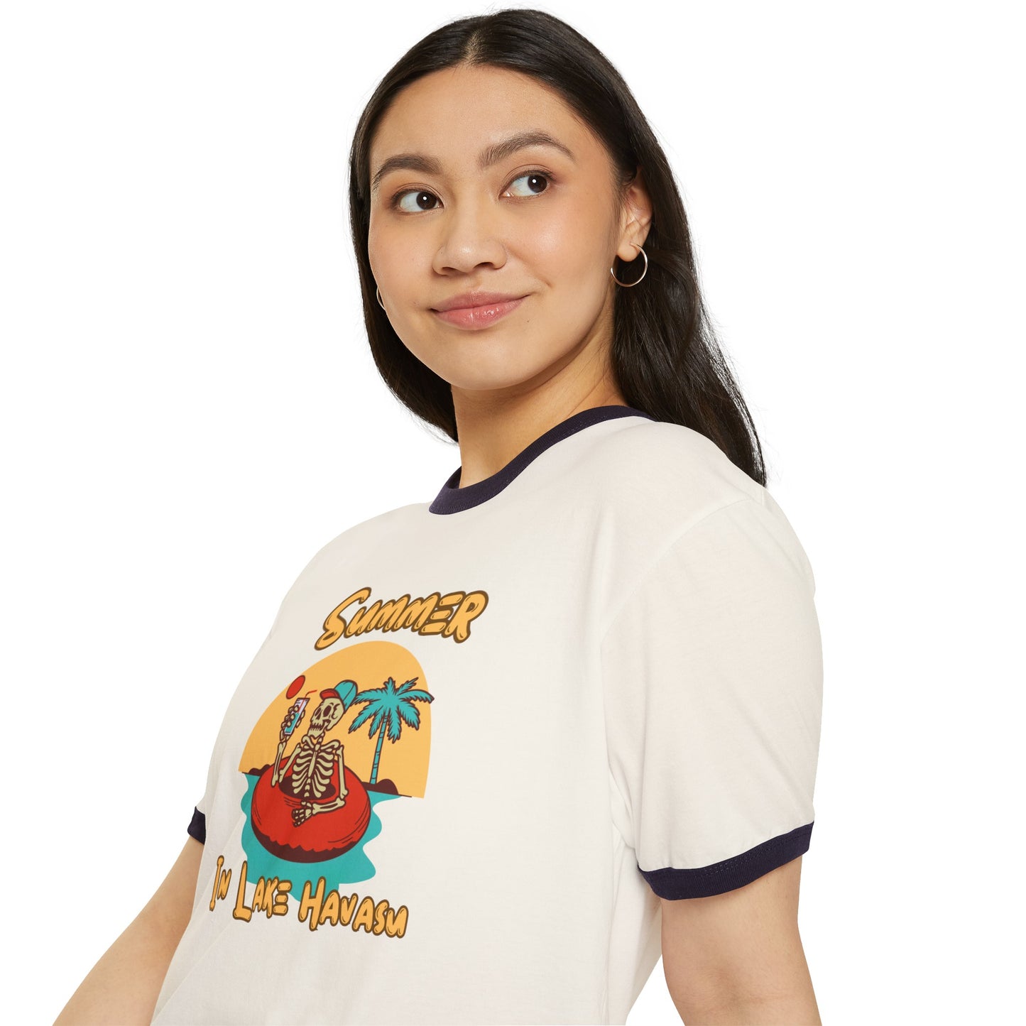 Summer in Havasu Unisex Cotton Ringer T-Shirt