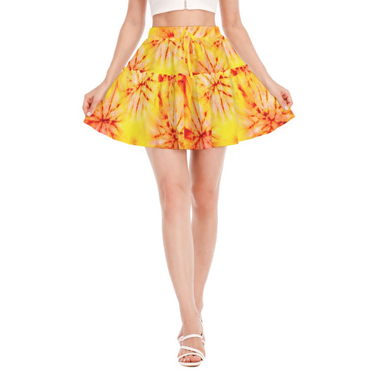 Sunburst Women's Ruffled Mini Skirt
