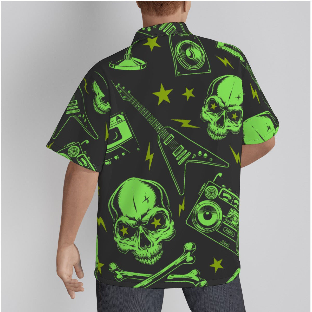 Men's Skull Jam Hawaiian Shirt
