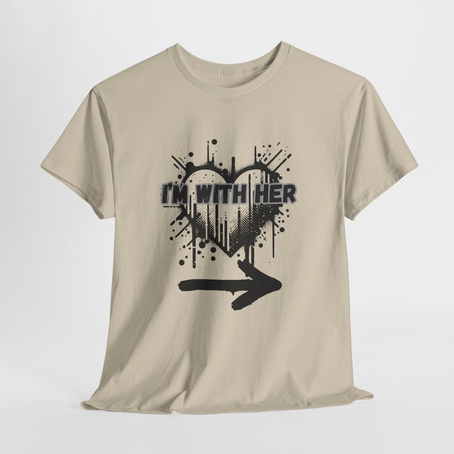 Couples Graphic Tee - "I'm With Her"