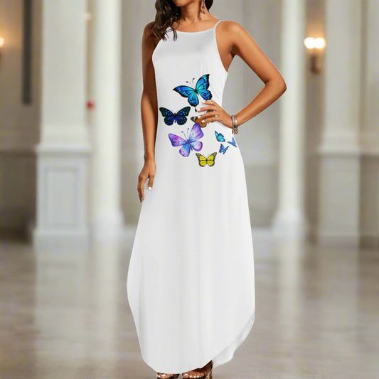 Womens Elegant Sleeveless Party Dress