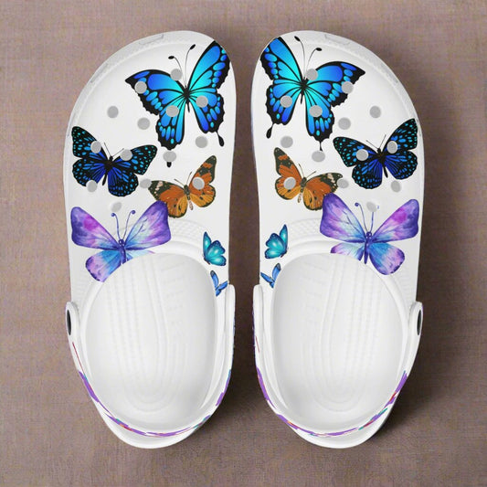 Womens Butterfly Classic Clogs