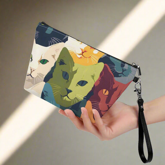 "The Cats" Sling Cosmetic Bag