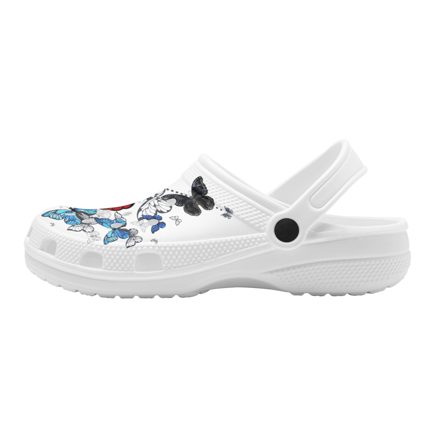 Womens "Crimson Wings" Classic Clogs