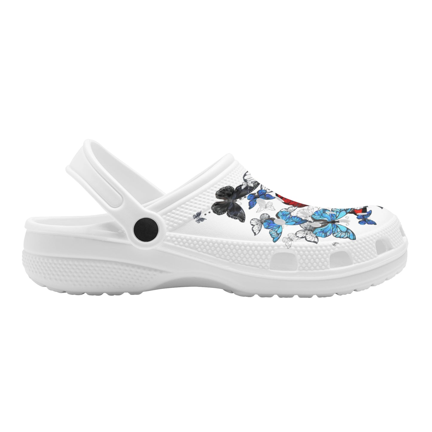 Womens "Crimson Wings" Classic Clogs