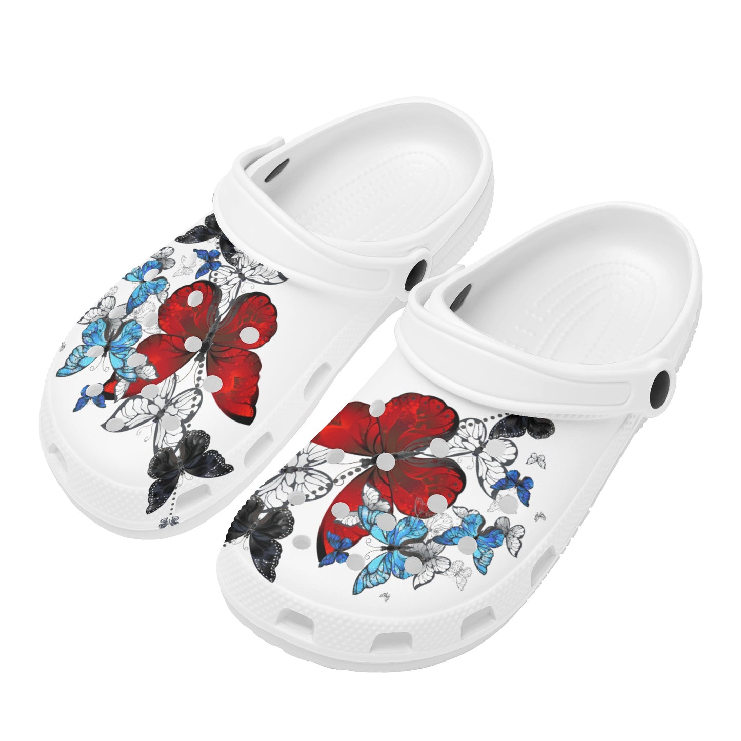 Womens "Crimson Wings" Classic Clogs