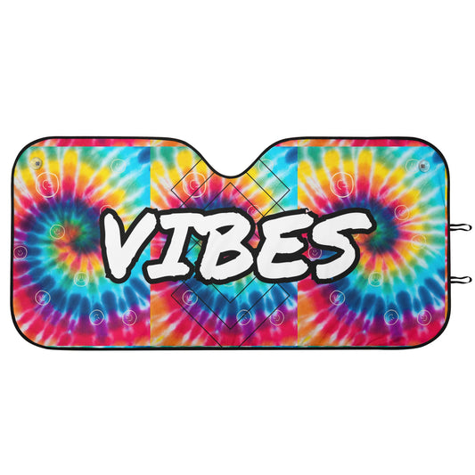 Tie-Dye & Vibes Car Sunshade