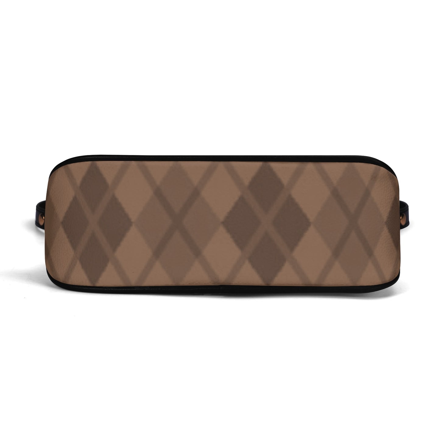 Argyle Attitude Leather Bag with Chain