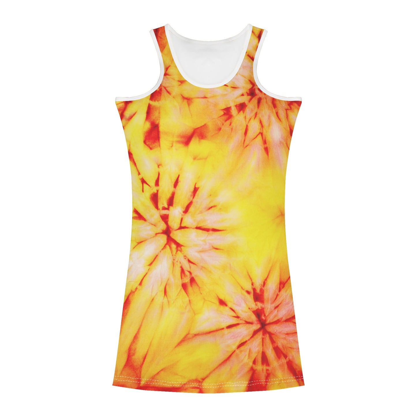 Women's Sunburst Tie-Dye Summer Dress