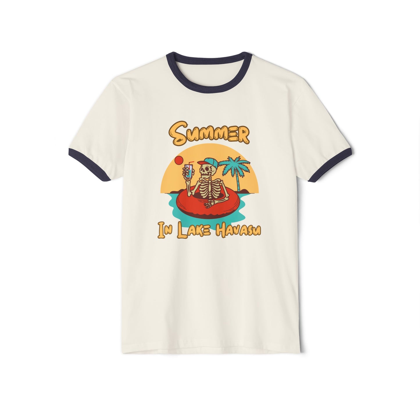 Summer in Havasu Unisex Cotton Ringer T-Shirt