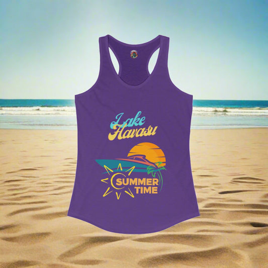 Lake Havasu - Summertime Women's Ideal Racerback Tank