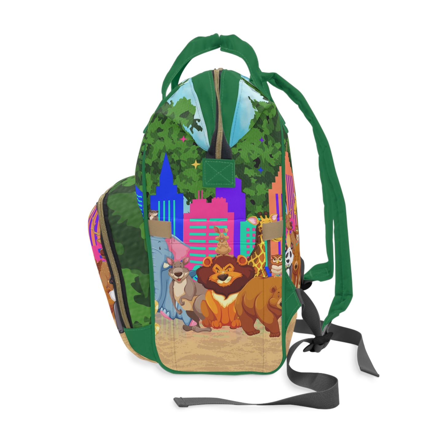 City Animals Multifunctional Diaper Backpack