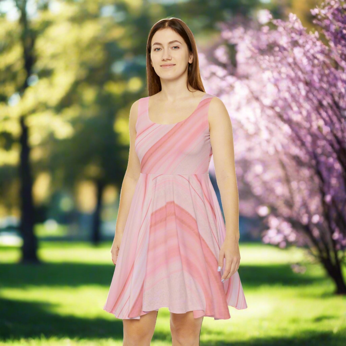 Swirl of Pinks Skater Dress