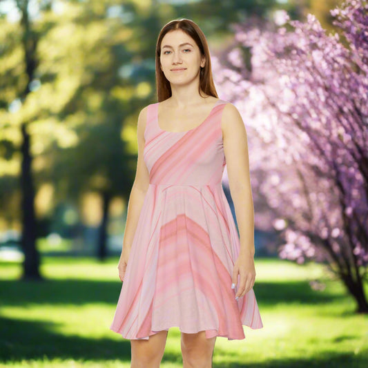 Swirl of Pinks Skater Dress