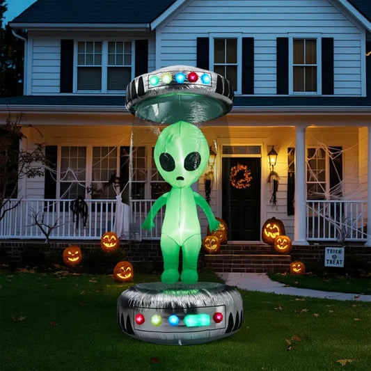 Cosmic Creeper β 8FT UFO Blow-Up with RGB LEDs
