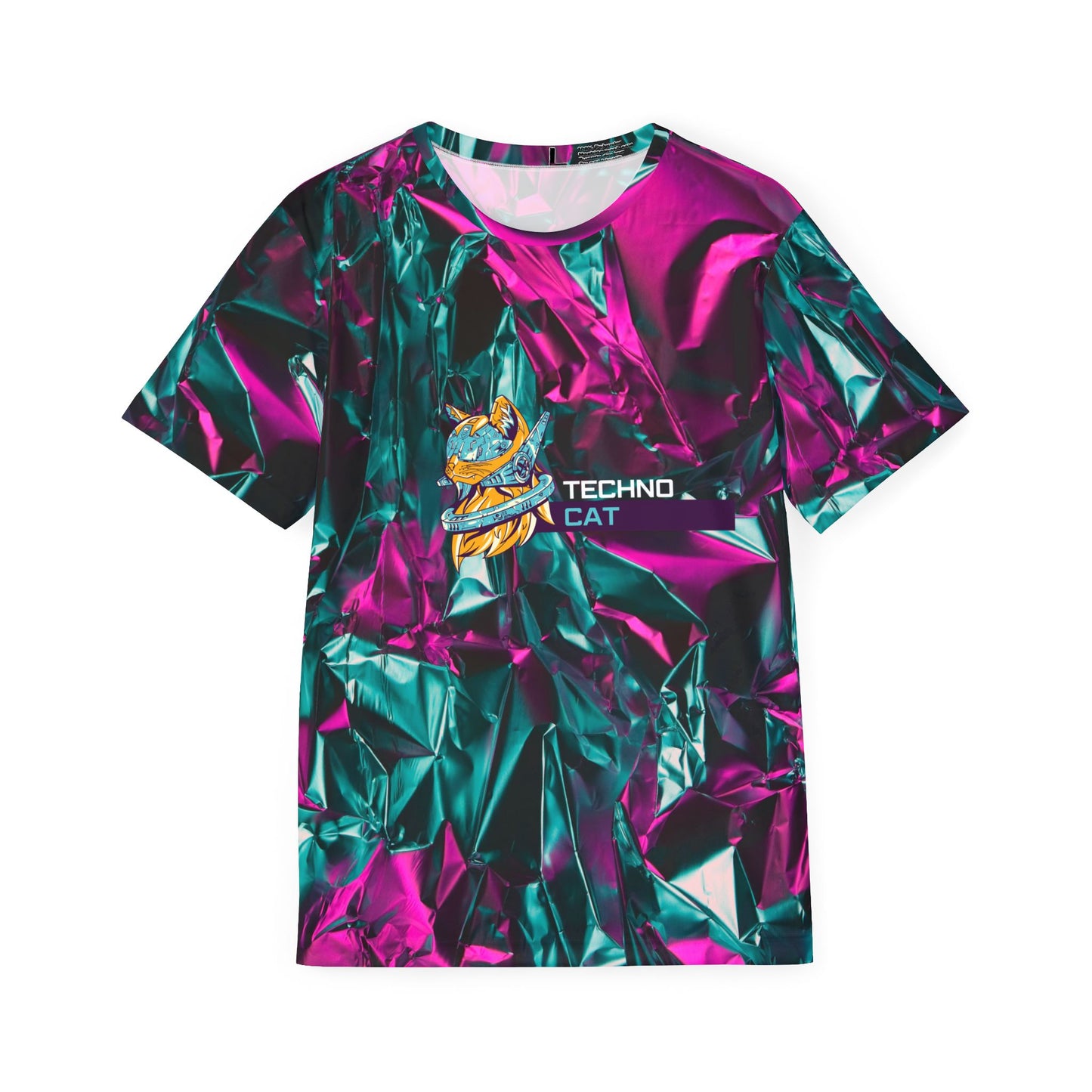 Techno Cat Men's Sports Jersey | Vibrant and Trendy Athletic Wear