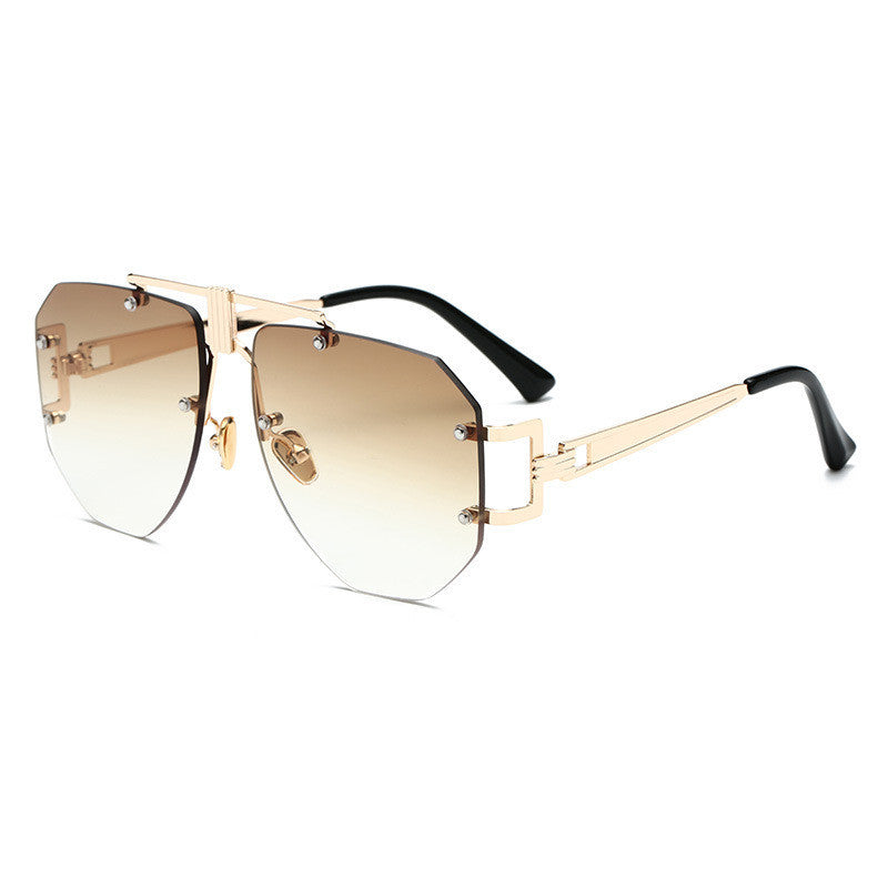 Trendy Metal Frameless Sunglasses