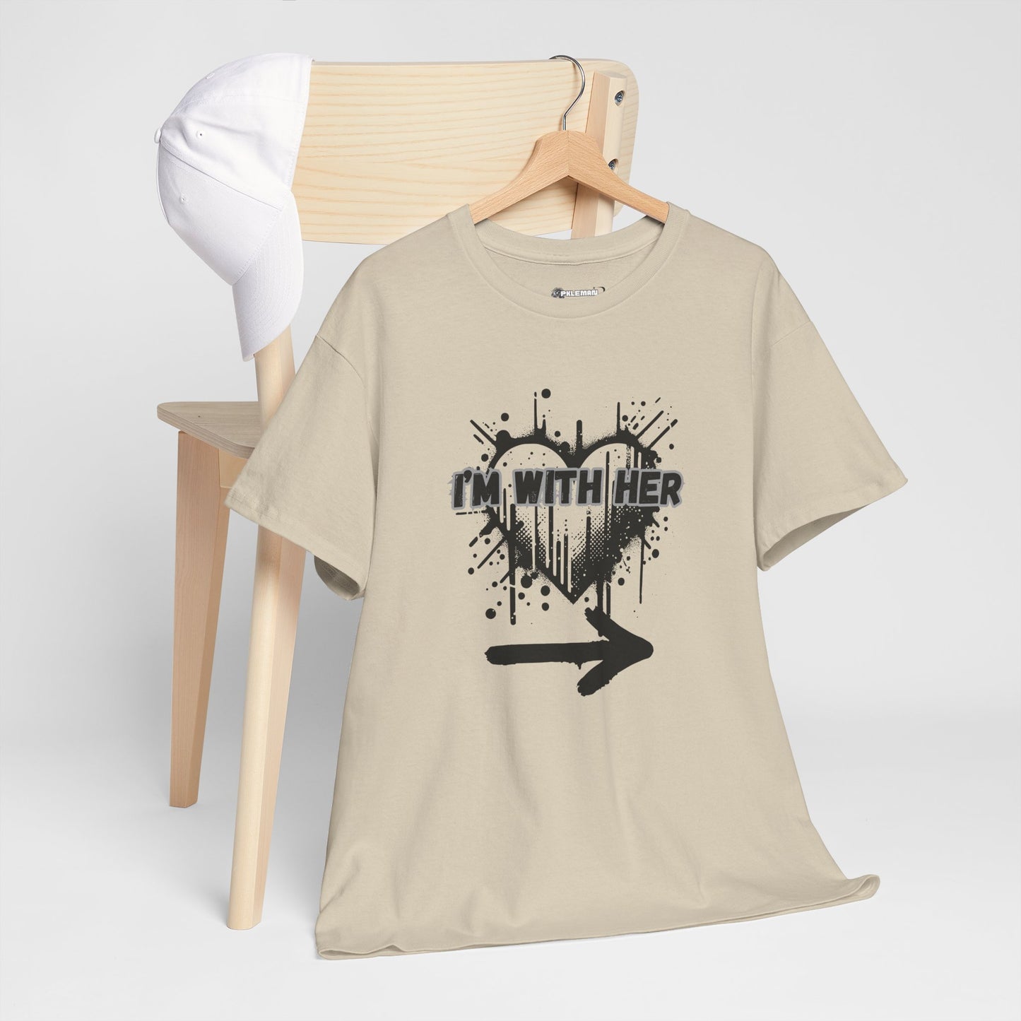 Couples Graphic Tee - "I'm With Her"