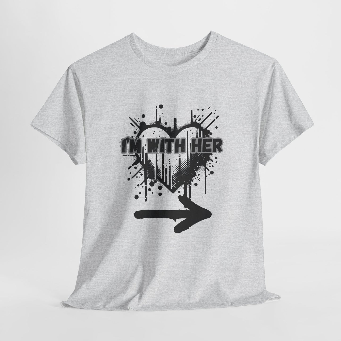 Couples Graphic Tee - "I'm With Her"