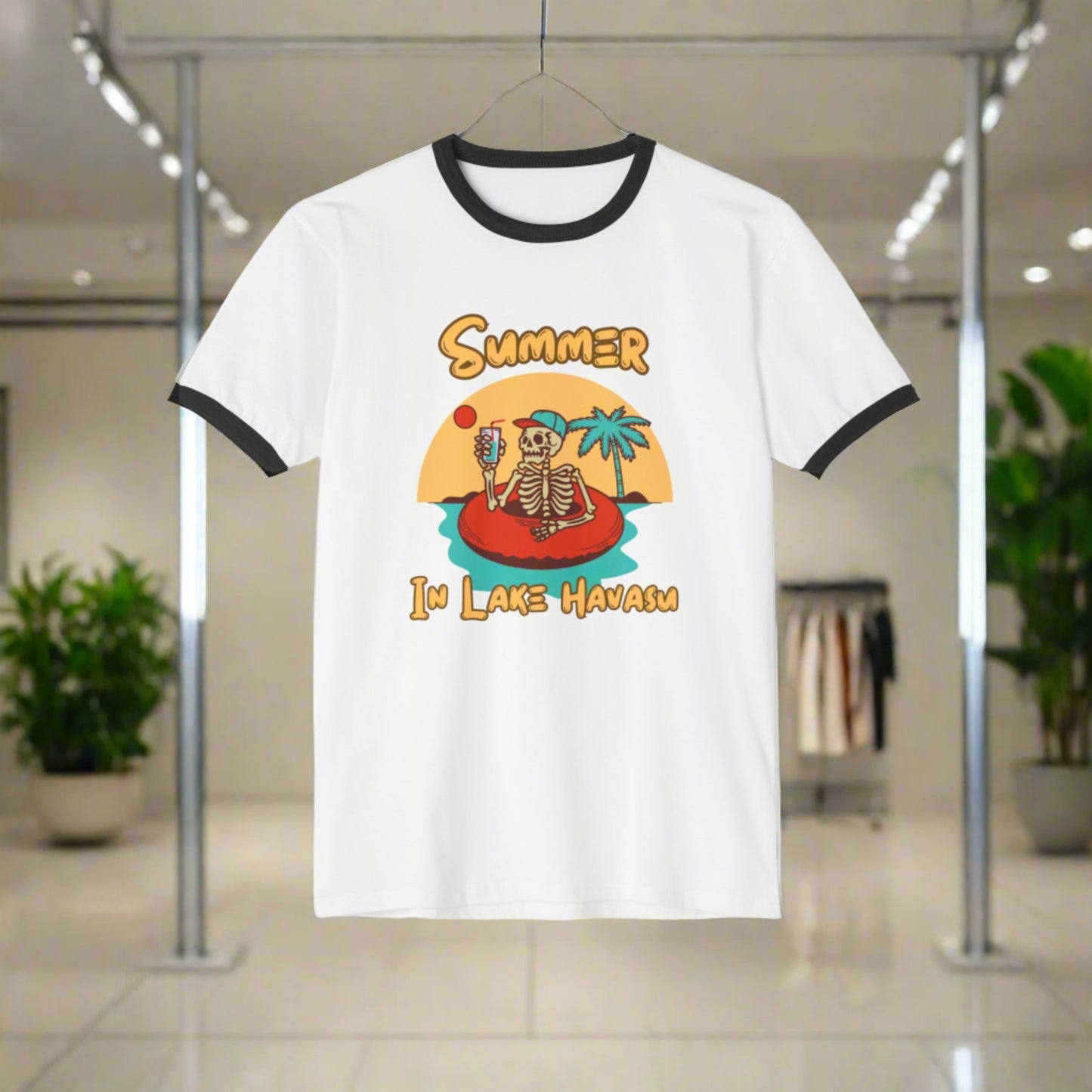 Summer in Havasu Unisex Cotton Ringer T-Shirt