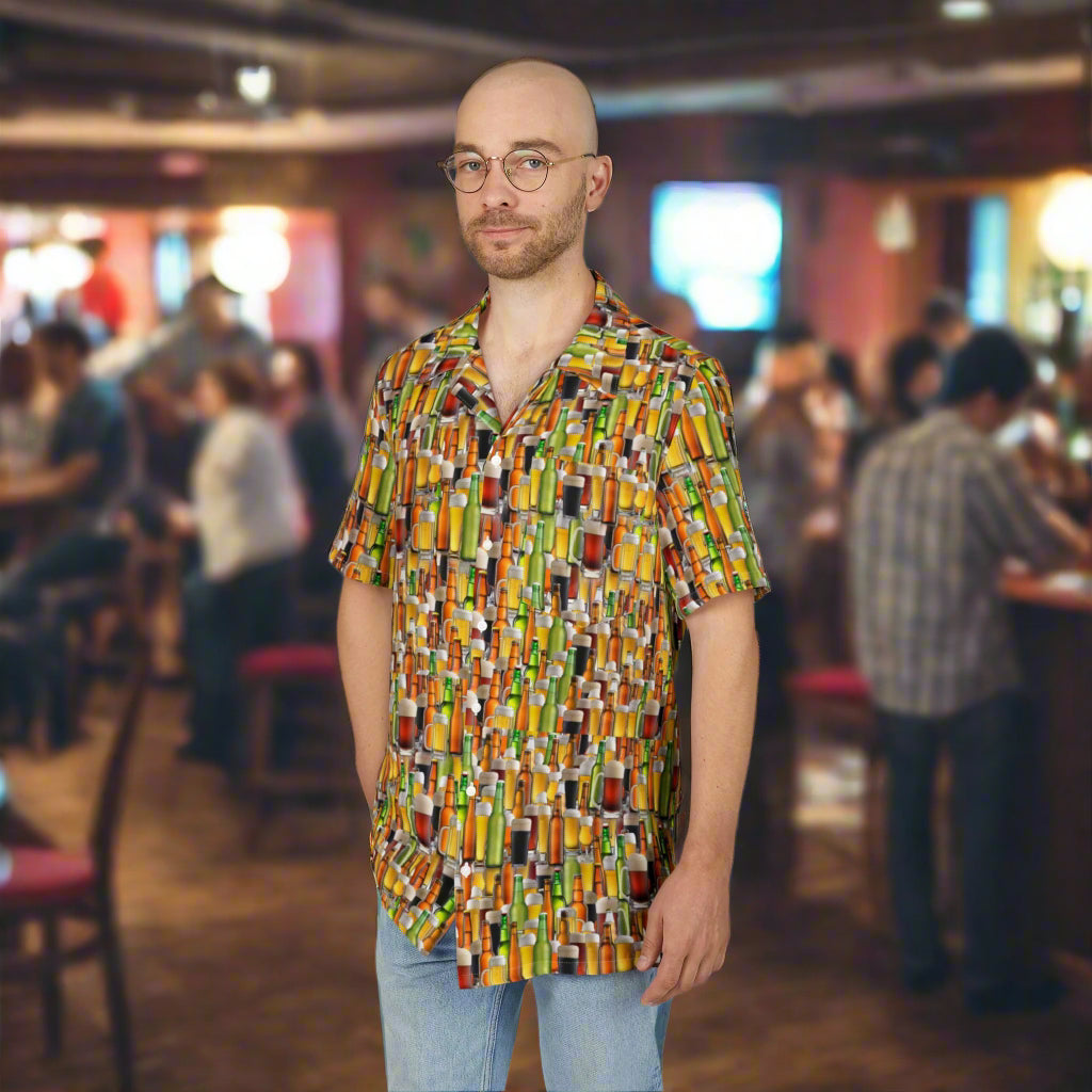 Party Drink Hawaiian Button-Down Shirt