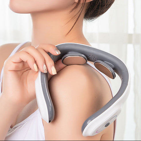 Heated Electric Pulse Shoulder and Neck Mini Folding Massager