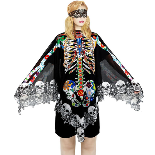 Gothic Skeleton Wrap β Halloween Costume Essential