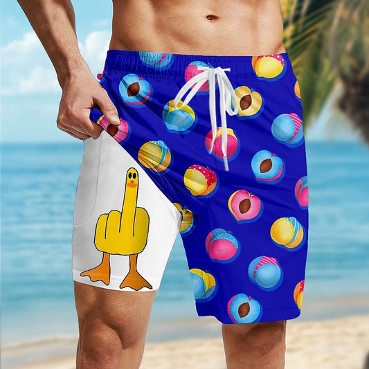 Island Duck Tropical Beach Shorts
