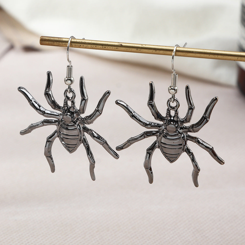 Metal Spider Earrings