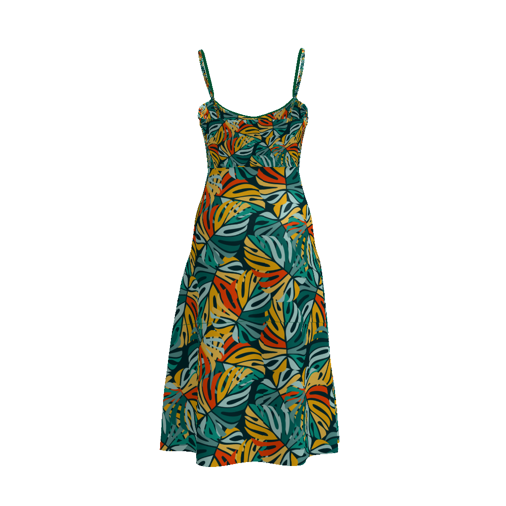 Tropic Nights Women's Split Midi Cami Dress