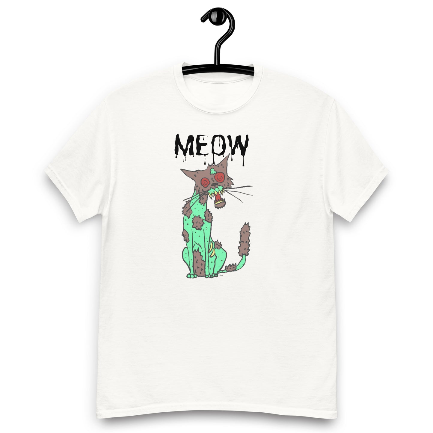 "MEOW" Zombie Cat, a men's classic tee