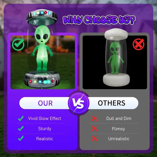 Cosmic Creeper – 8FT UFO Blow-Up with RGB LEDs