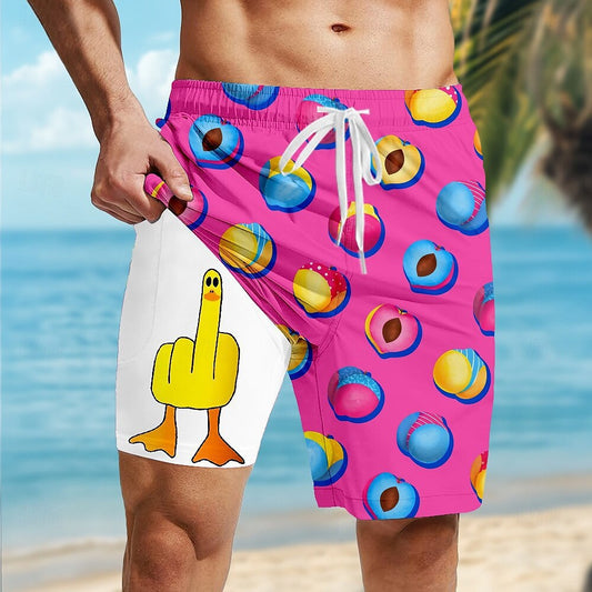 Island Duck Tropical Beach Shorts