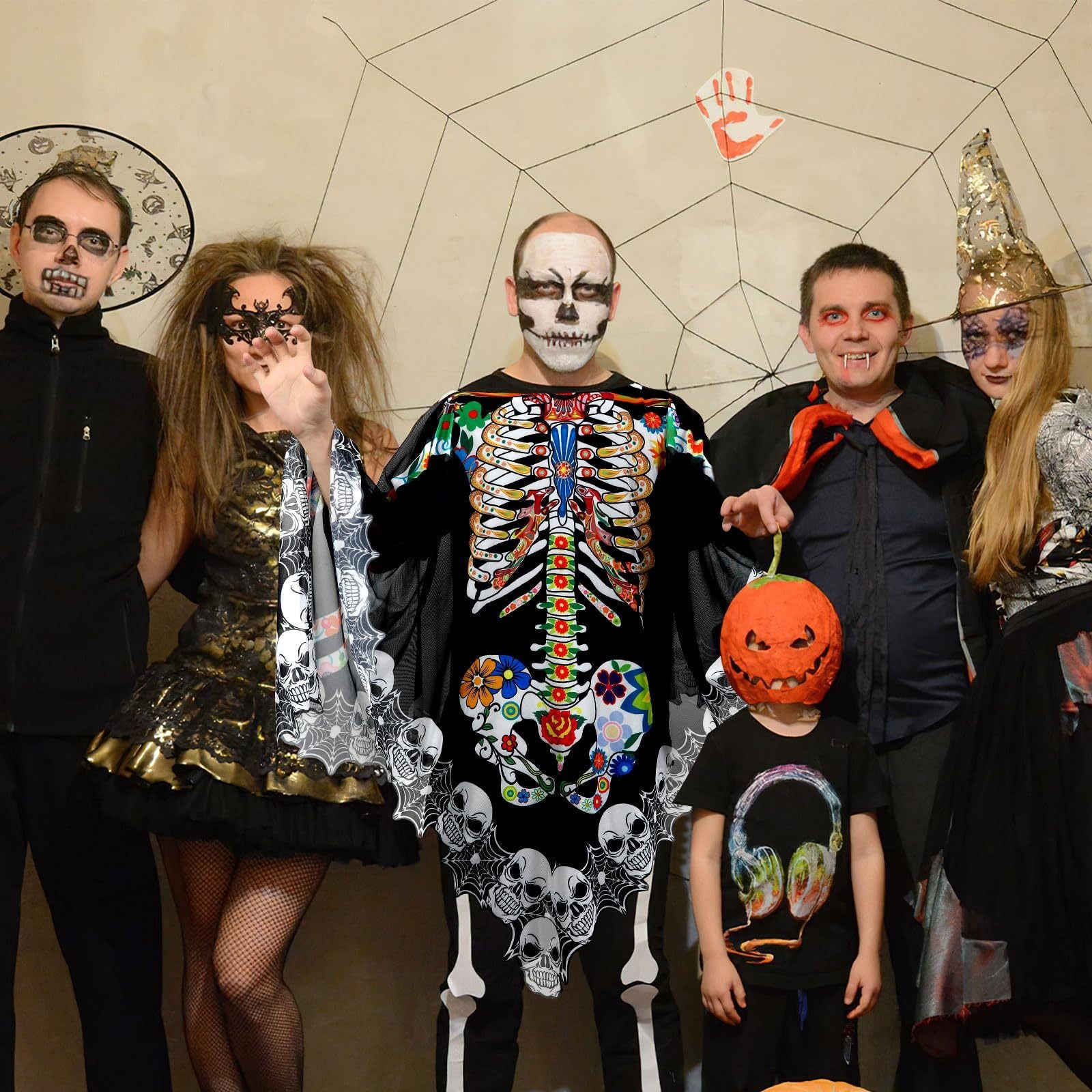 Gothic Skeleton Wrap – Halloween Costume Essential