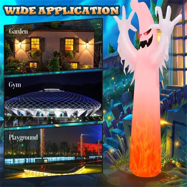 Towering Terror – 12FT Halloween Inflatable with Lights