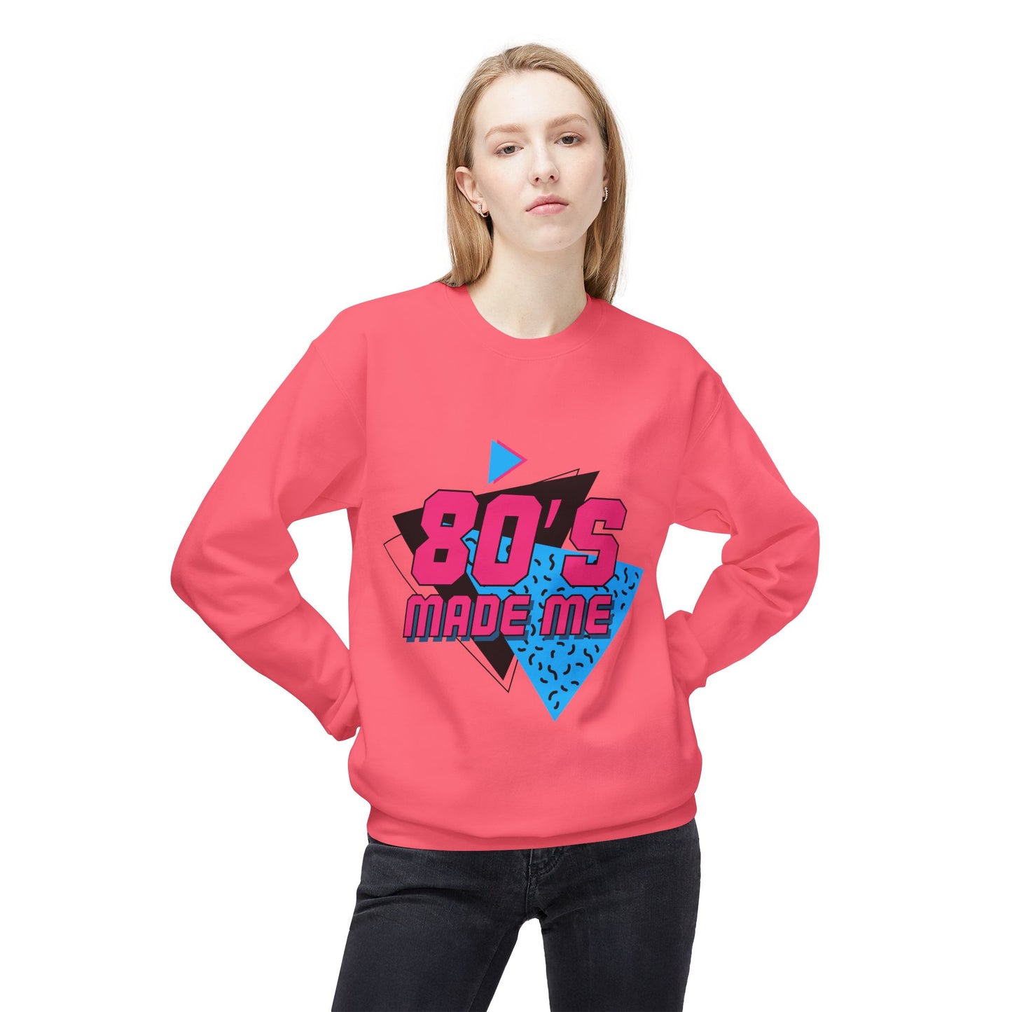 Retro 80's Made Me Crewneck Sweatshirt