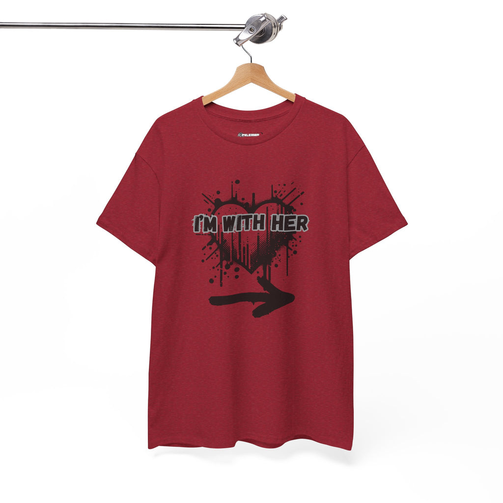 Couples Graphic Tee - "I'm With Her"