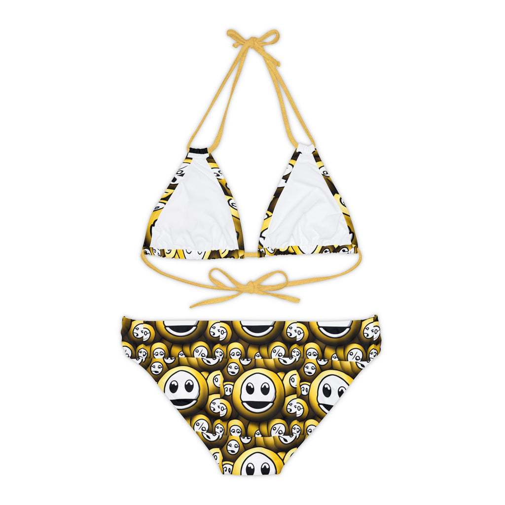 Happy Face Strappy Bikini Set