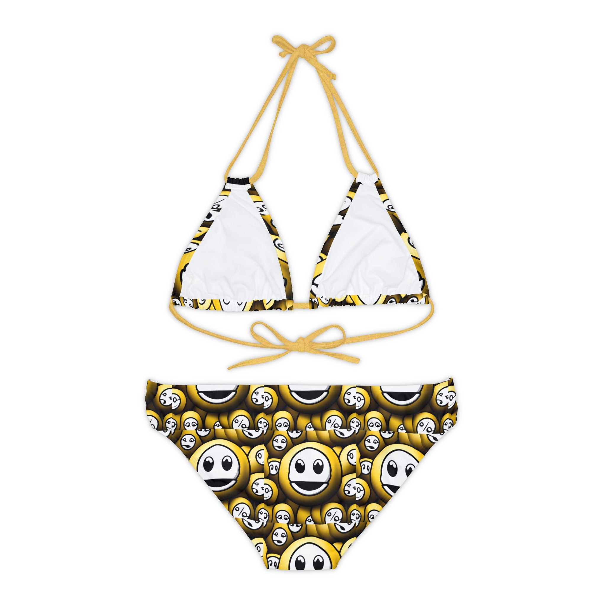 Happy Face Strappy Bikini Set