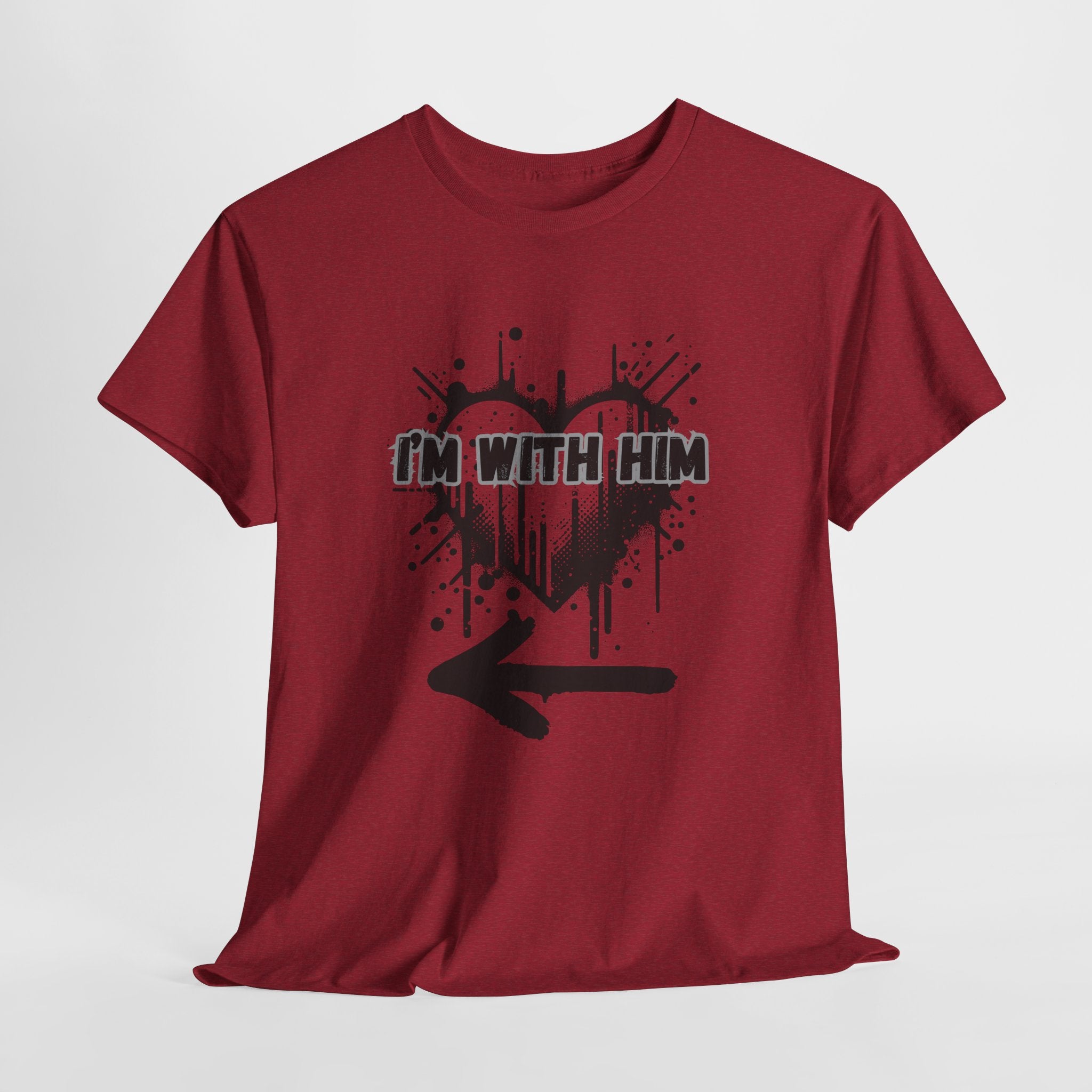 Couples Graphic Tee - "I'm With Him"