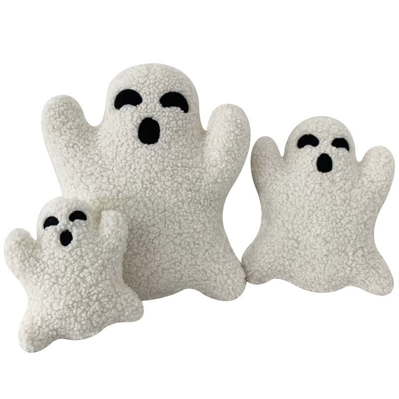 Cute Halloween Ghost Pillow – Soft Plush Spooky Home Decor