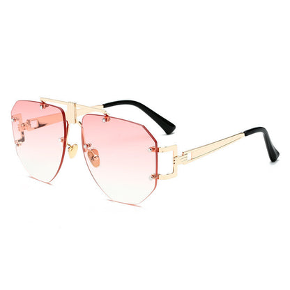 Trendy Metal Frameless Sunglasses