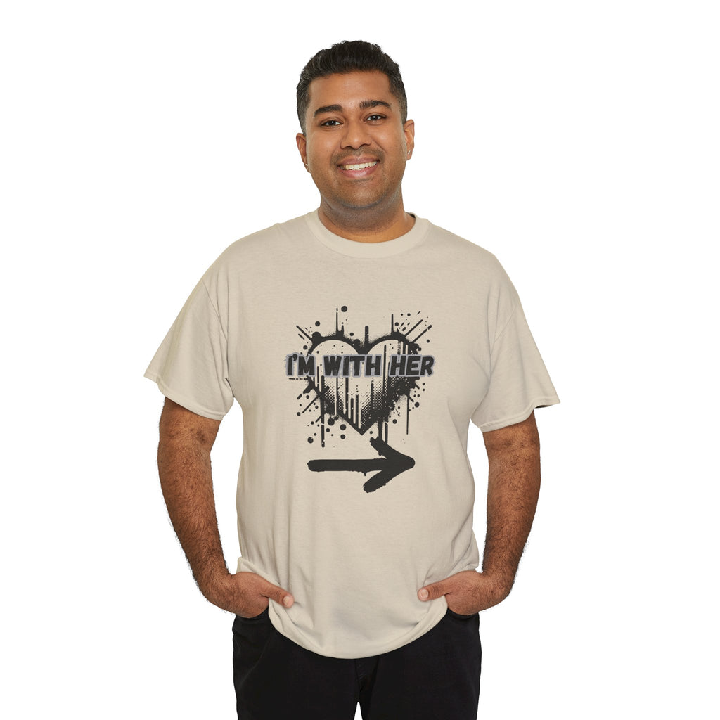 Couples Graphic Tee - "I'm With Her"