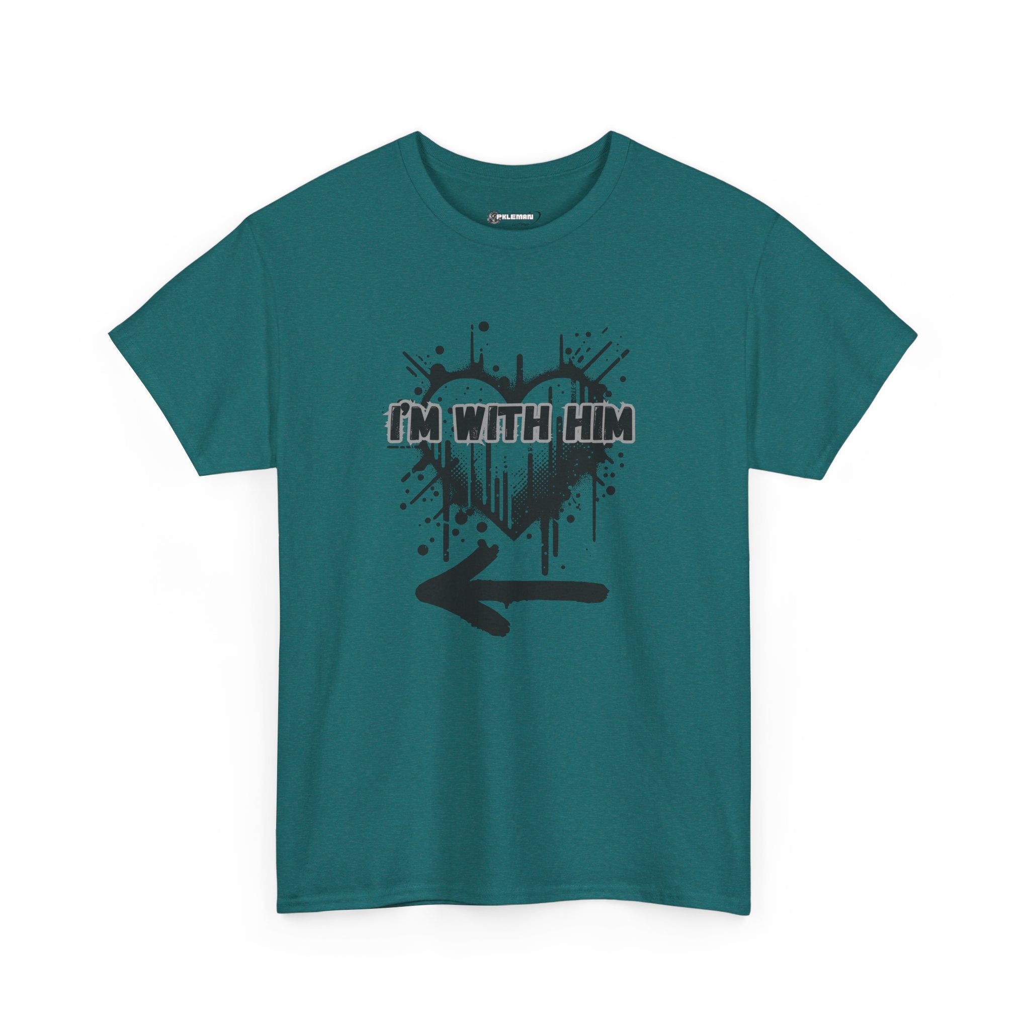 Couples Graphic Tee - "I'm With Him"