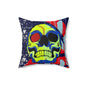 Cyberpunk Skull Art Pillow