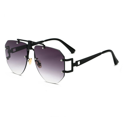 Trendy Metal Frameless Sunglasses